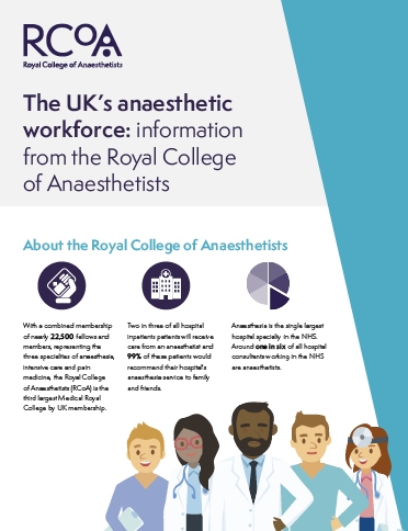 The UK’s anaesthetic workforce: information from the Royal College of Anaesthetists - cover