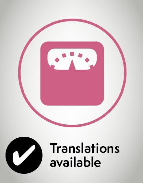Anaesthesia and your weight icon translations