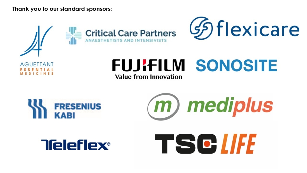 Anaesthesia 2025 sponsor logos