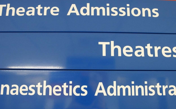 Hospital signage