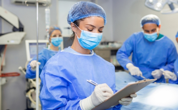 Doctors in a hospital setting