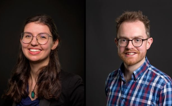 Headshots of Dr Sophie Jackman and Dr Matthew Tuck