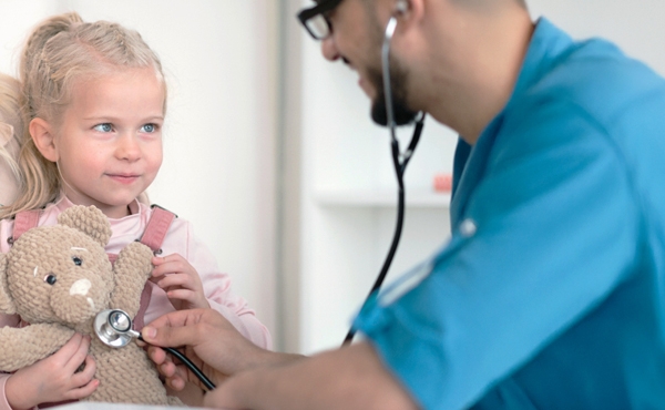 Child with doctor