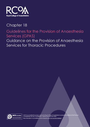 Guidelines on the Provision of Anaesthesia Services for Thoracic Procedures