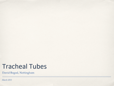 NAP4 Complications of tracheal tubes