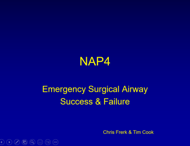 NAP4 Emergency Surgical Airway