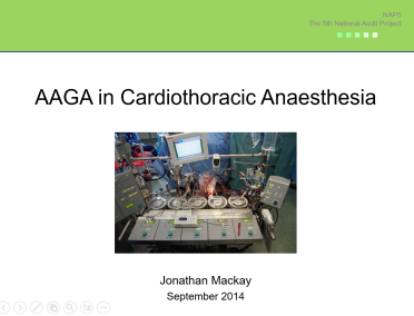NAP5: AAGA in Cardiothoracic Anaesthesia