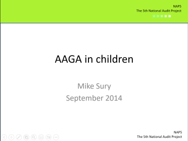 NAP5: AAGA in Children