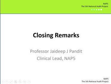 NAP5: Closing Remarks