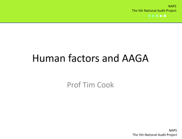 NAP5: Human Factors and AAGA