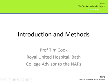 NAP5 Introduction and Methods