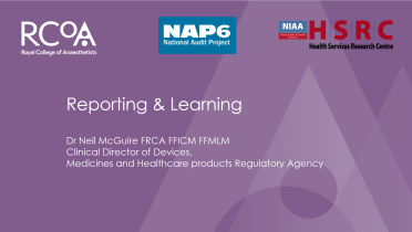 NAP6 Reporting and Learning