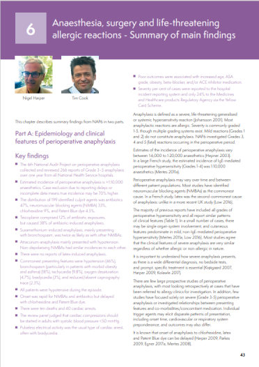 NAP6 Chapter 6: Summary of main findings