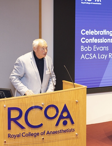 Bob Evans speaking at ACSA event