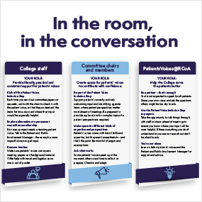In the room, in the conversation speaker tile